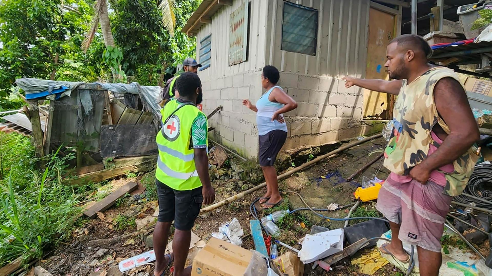 Inselstaat Im Pazifik Erdbeben In Vanuatu Rettungskr Fte Weiten