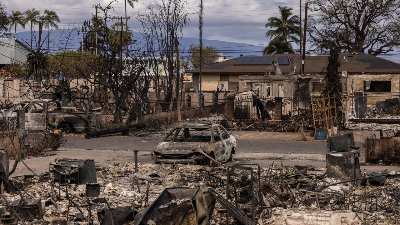 Nach Waldbr Nden Auf Hawaii Auf Der Insel Maui Werden Noch