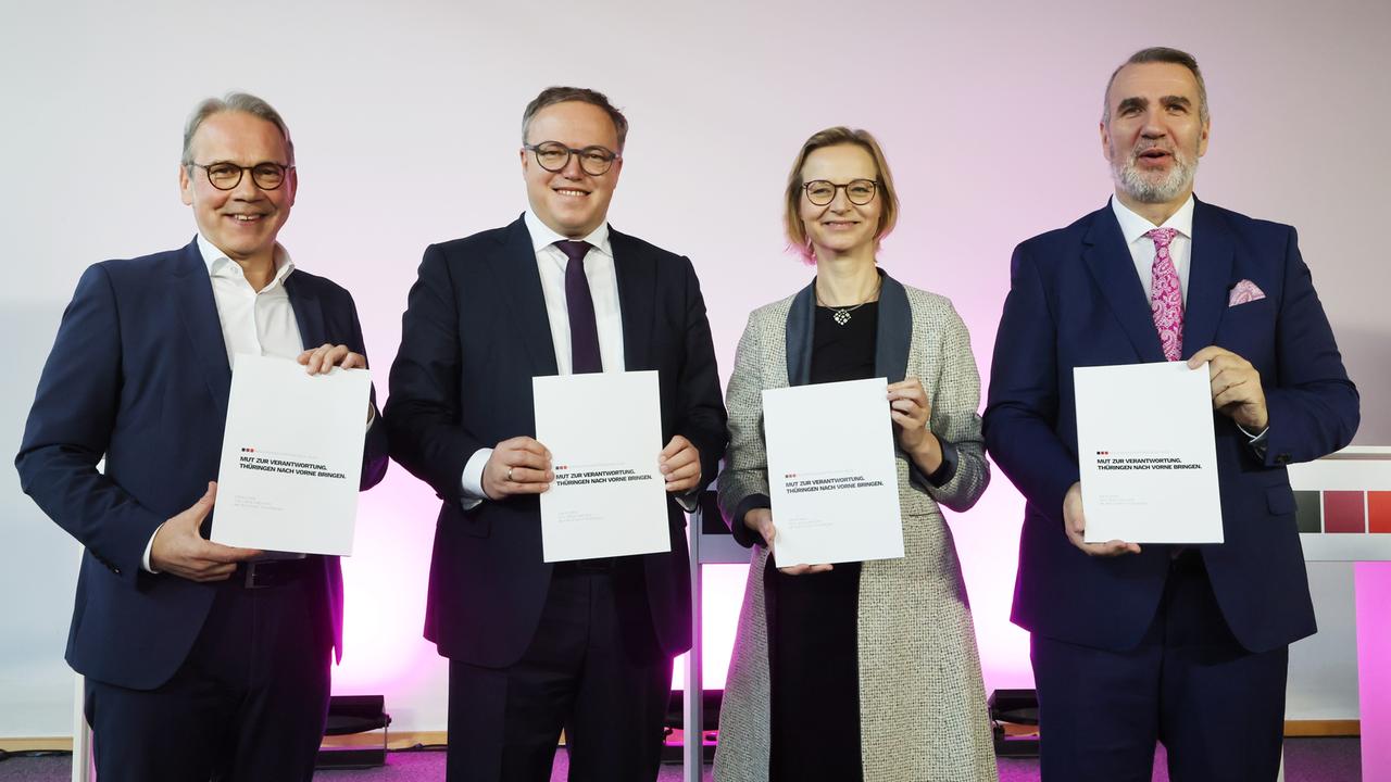 Thüringen Weg frei für Brombeer Koalition aus SPD CDU und BSW Wie