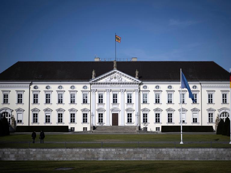 Aussenaufnahme von Schloss Bellevue. Aussenaufnahme von Schloss Bellevue.