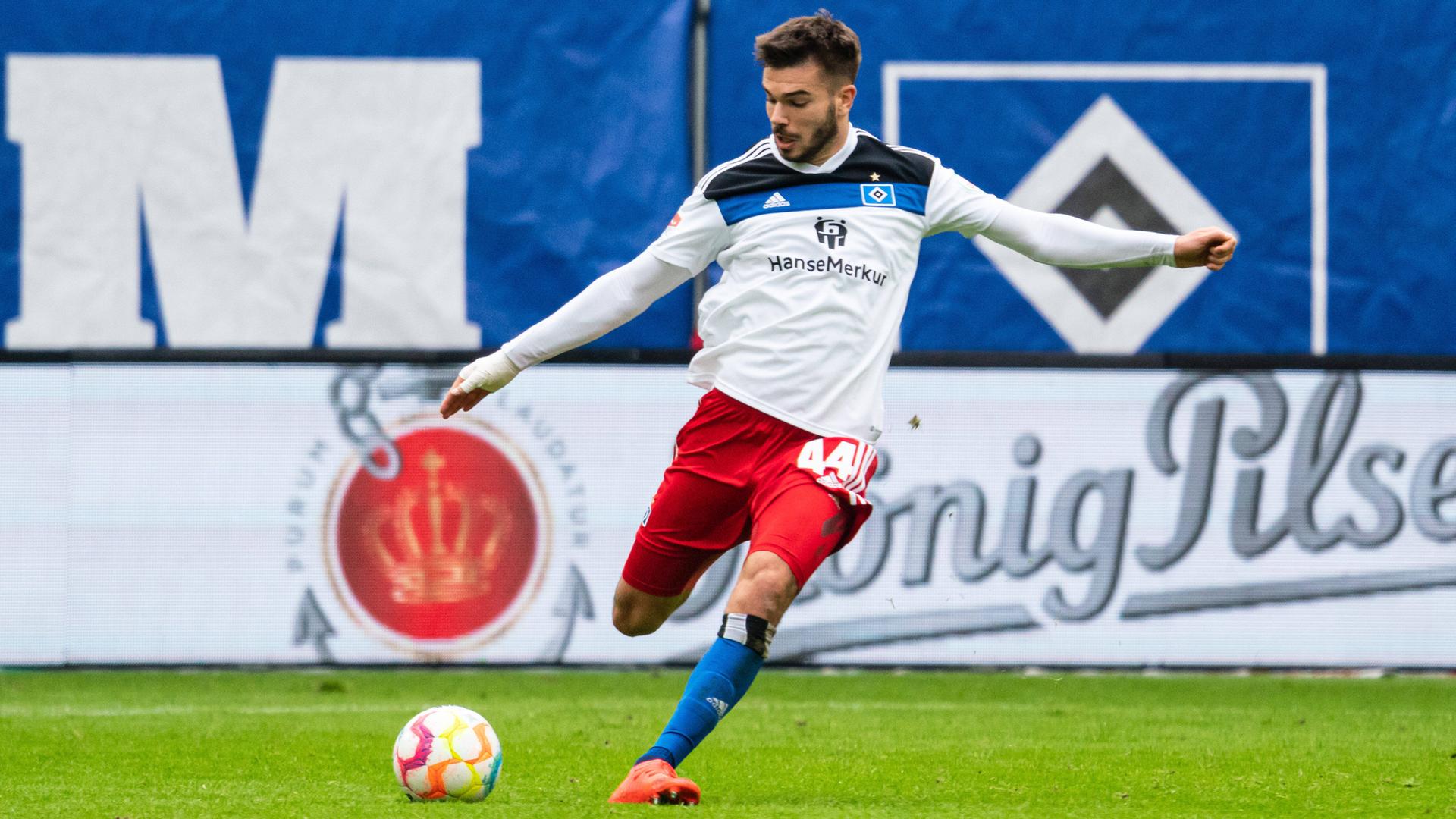 Mario Vuskovic im Trikot des Hamburger SV.