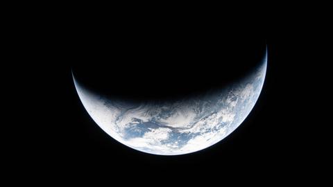 Die Erde, fotografiert während der Artemis-2-Mond-Mission im April 2026