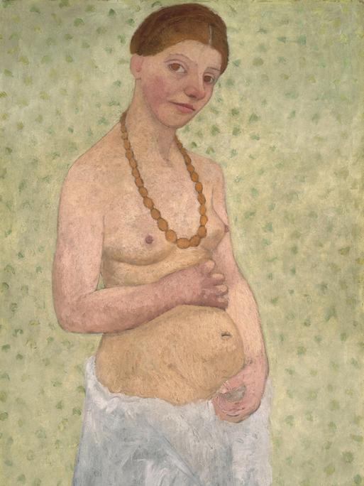 Selbstporträt der schwangeren Paula Modersohn-Becker.