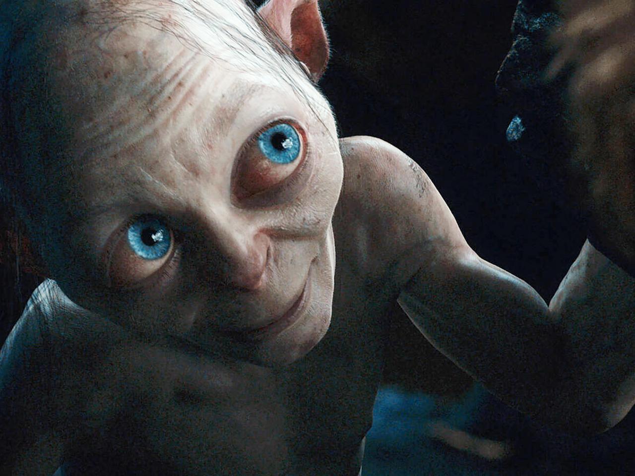 Aus dem "Hobbit"-Film: Gollum mit dem Schatz (dem Ring) in der Hand, 2012. 