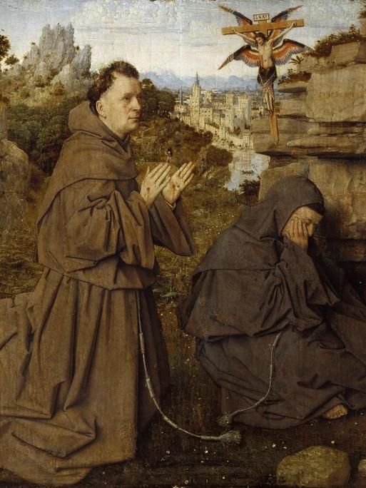 Der Heilige Franz von Assisi empfängt die Stigmata, um 1430. Aus der Sammlung der Galleria Sabauda, Turin. 