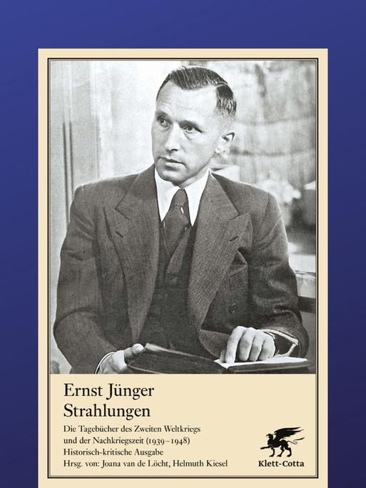 Ernst Jünger: "Strahlungen"
Zu sehen sind der Autor und das Buchcover