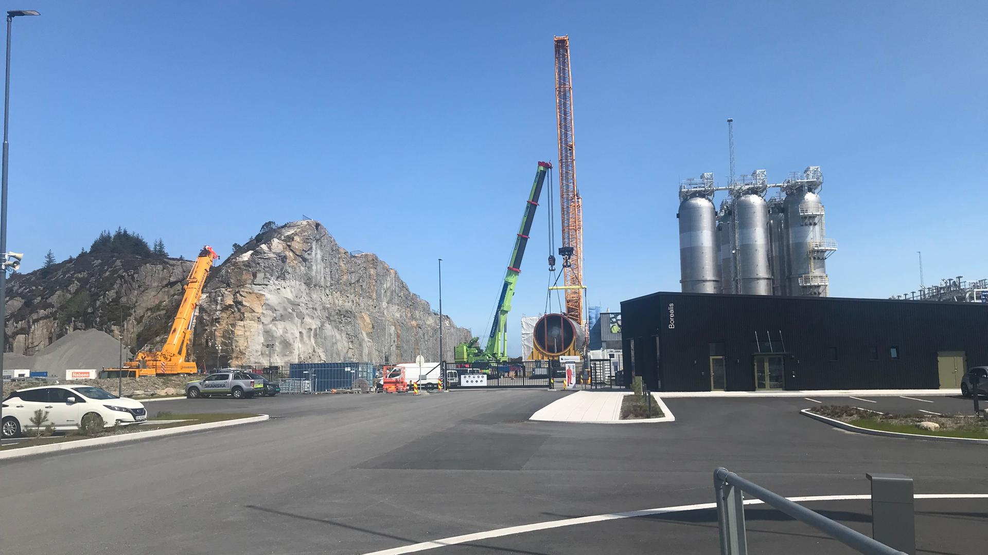 Baustelle von "Northern Lights" auf Øygarden westlich von Bergen