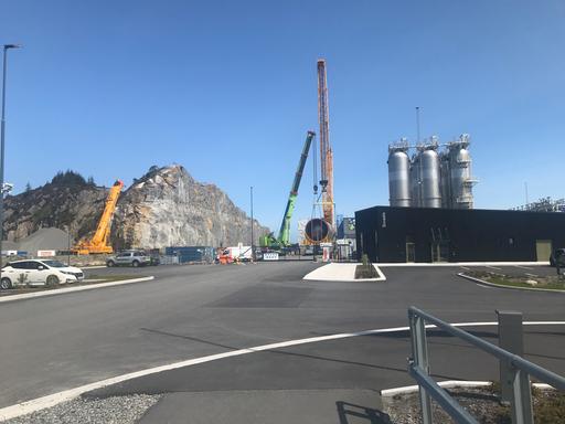 Baustelle von "Northern Lights" auf Øygarden westlich von Bergen