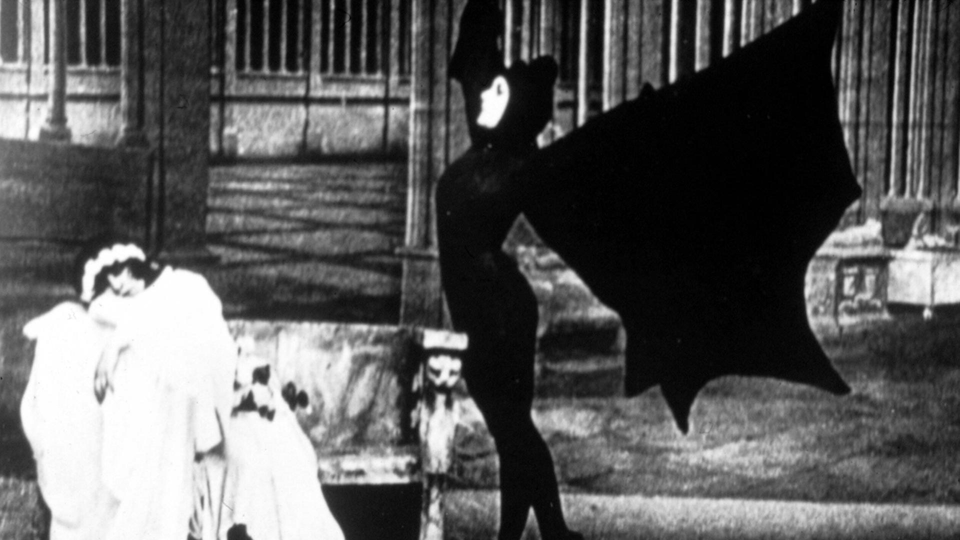 Szene aus: "Die Vampire" - "Les Vampires": zehnteilige Stummfilm-Serie von Louis Feuillade, erschienen 1915. 