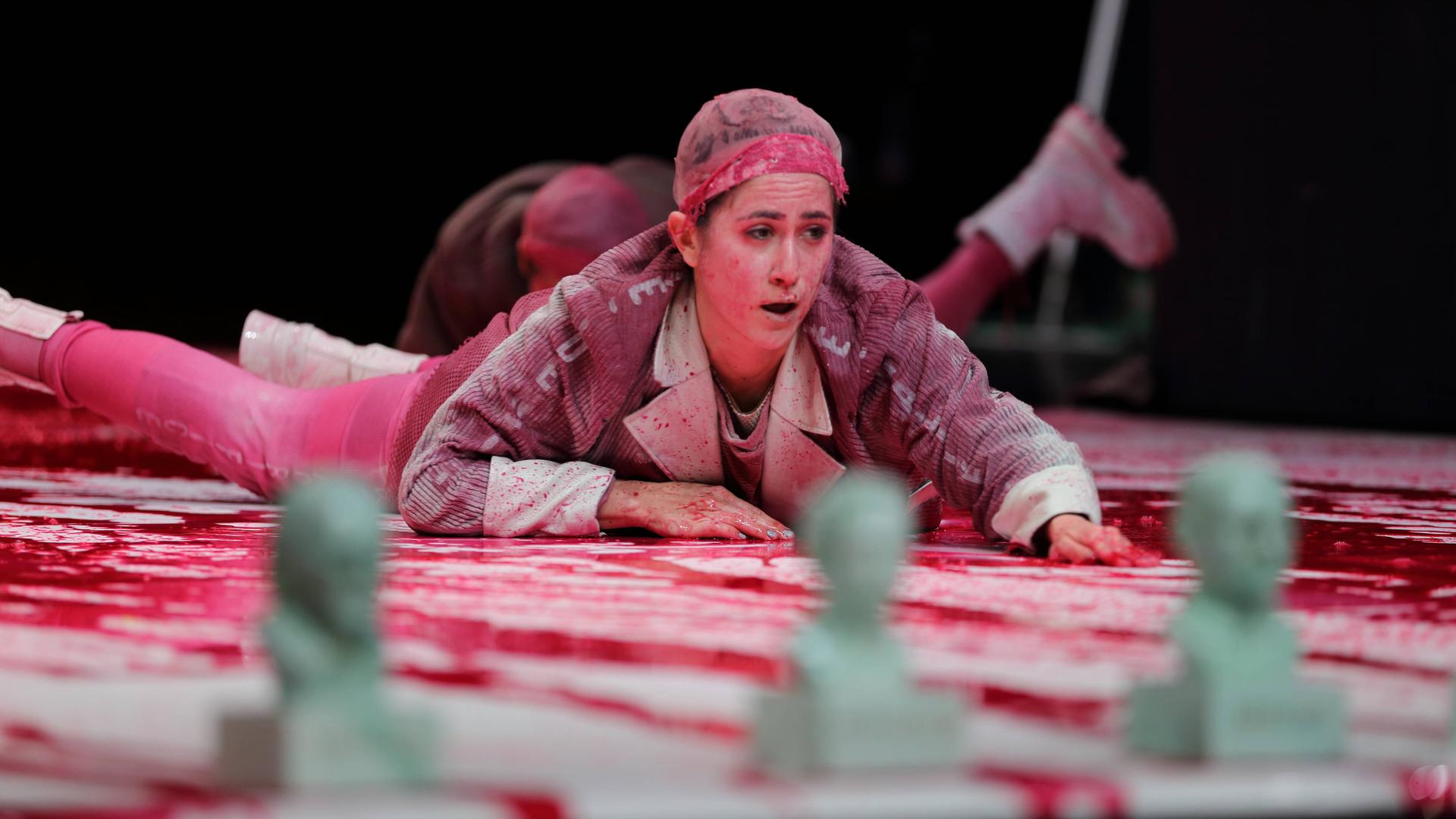 Vidina Popov während der Fotoprobe für das Stück Dantons Tod / Iphigenie im Maxim Gorki Theater Berlin