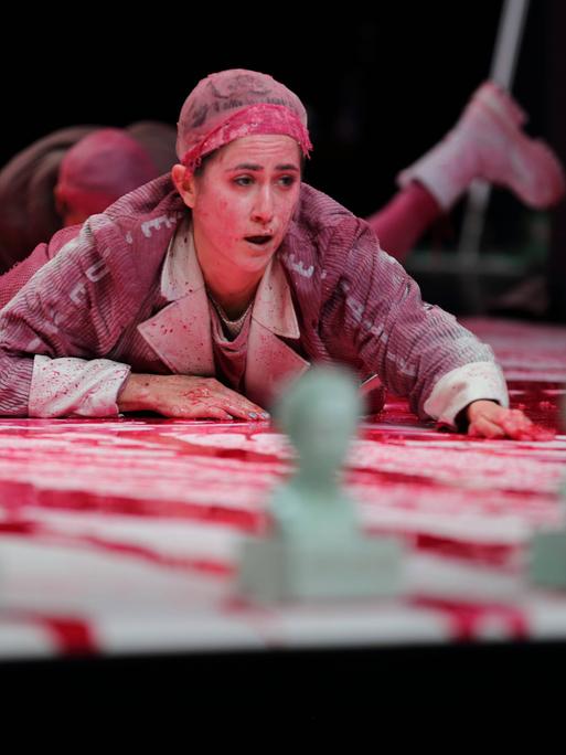 Vidina Popov während der Fotoprobe für das Stück Dantons Tod / Iphigenie im Maxim Gorki Theater Berlin