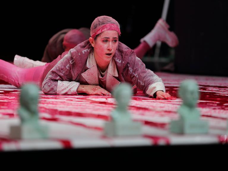 Vidina Popov während der Fotoprobe für das Stück Dantons Tod / Iphigenie im Maxim Gorki Theater Berlin