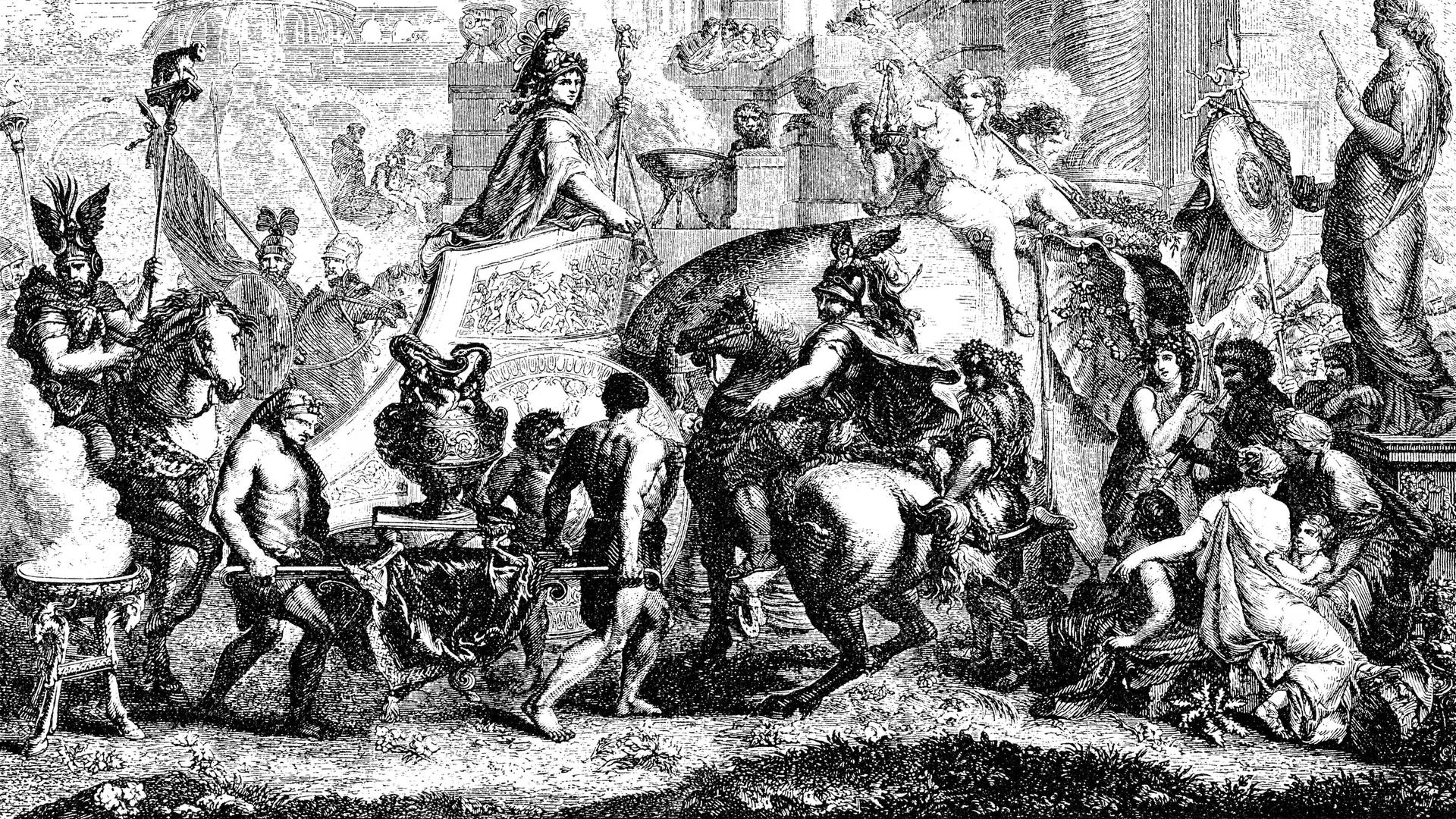 Der Einzug von Alexander dem Großen in Babylon