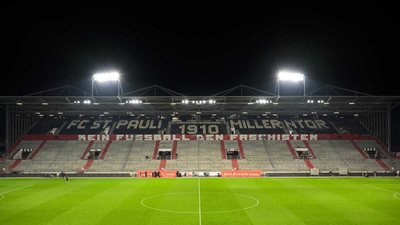 Das Stadion des Fußbalclubs FC St. Pauli. 