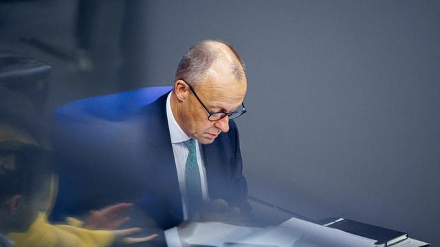 Friedrich Merz CDU, Bundeskanzler, aufgenommen im Plenum des Deutschen Bundestages.
