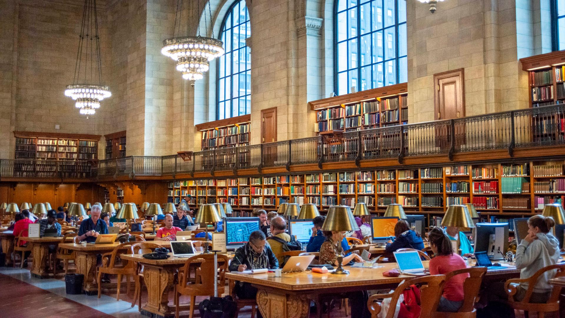 Lesesaal der New York Public Library.