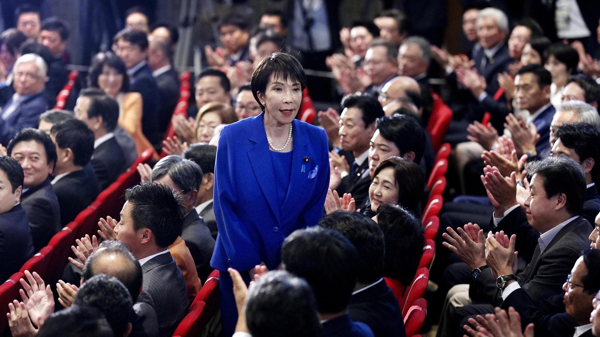 Die neue LDP-Parteichefin Sanae Takaichi