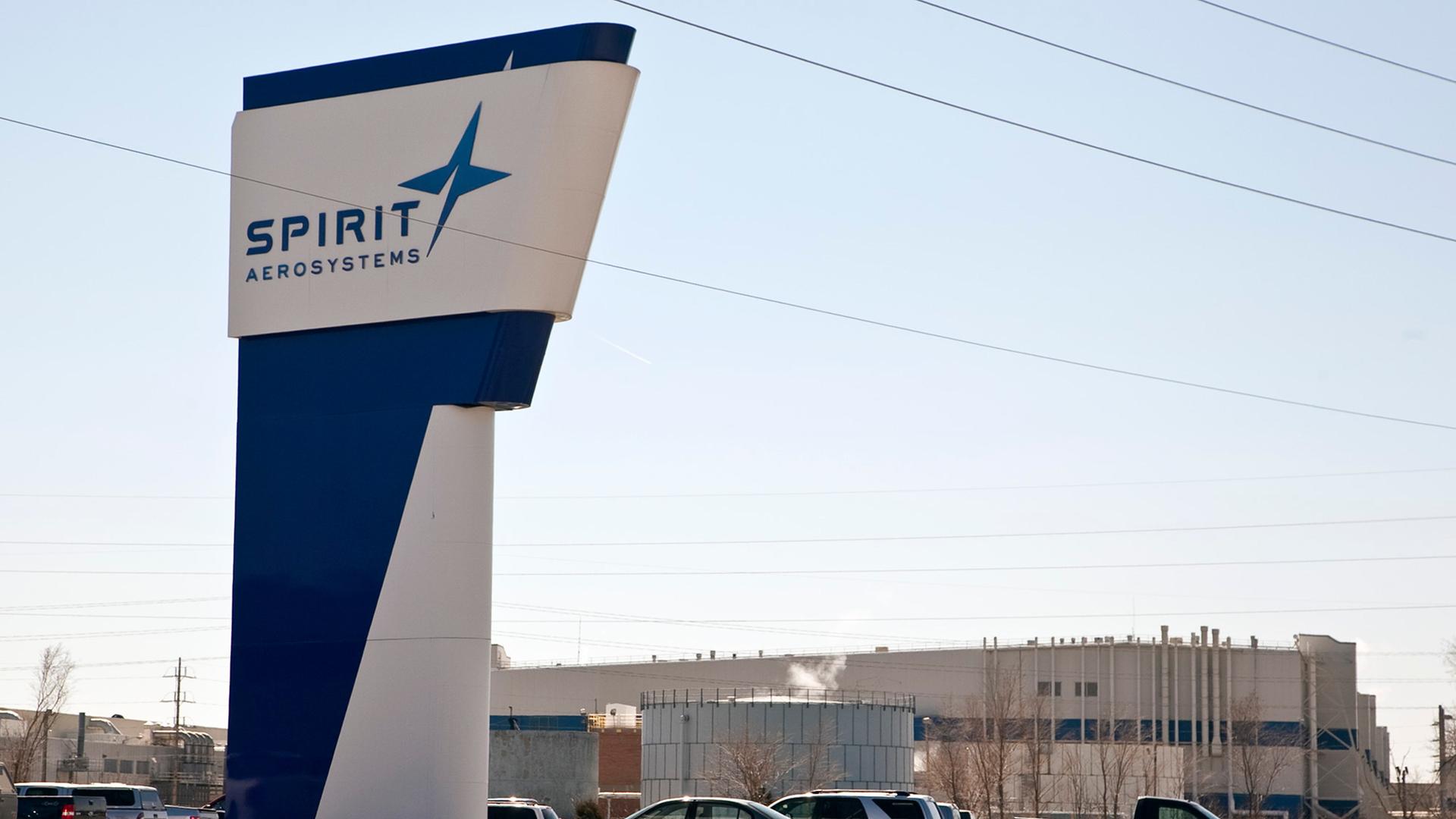 Wichita: Das Schild von Spirit AeroSystems ist zu sehen. Wichita: Das Schild von Spirit AeroSystems ist zu sehen.