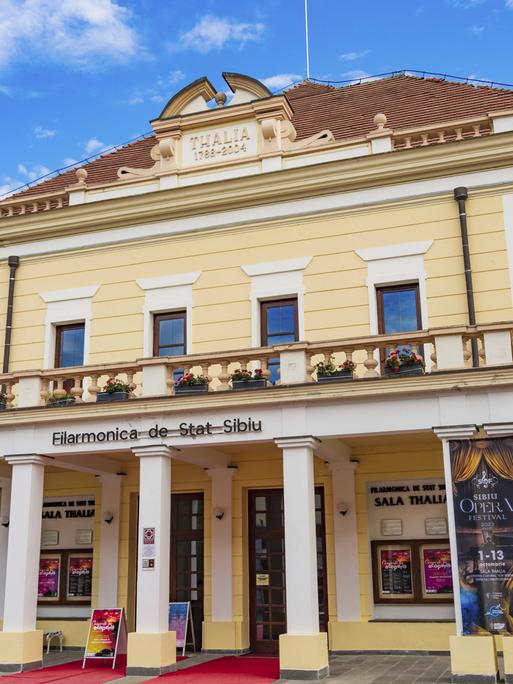 Die Staatliche Philharmonie von Sibiu, Siebenbürgen, Rumänien.