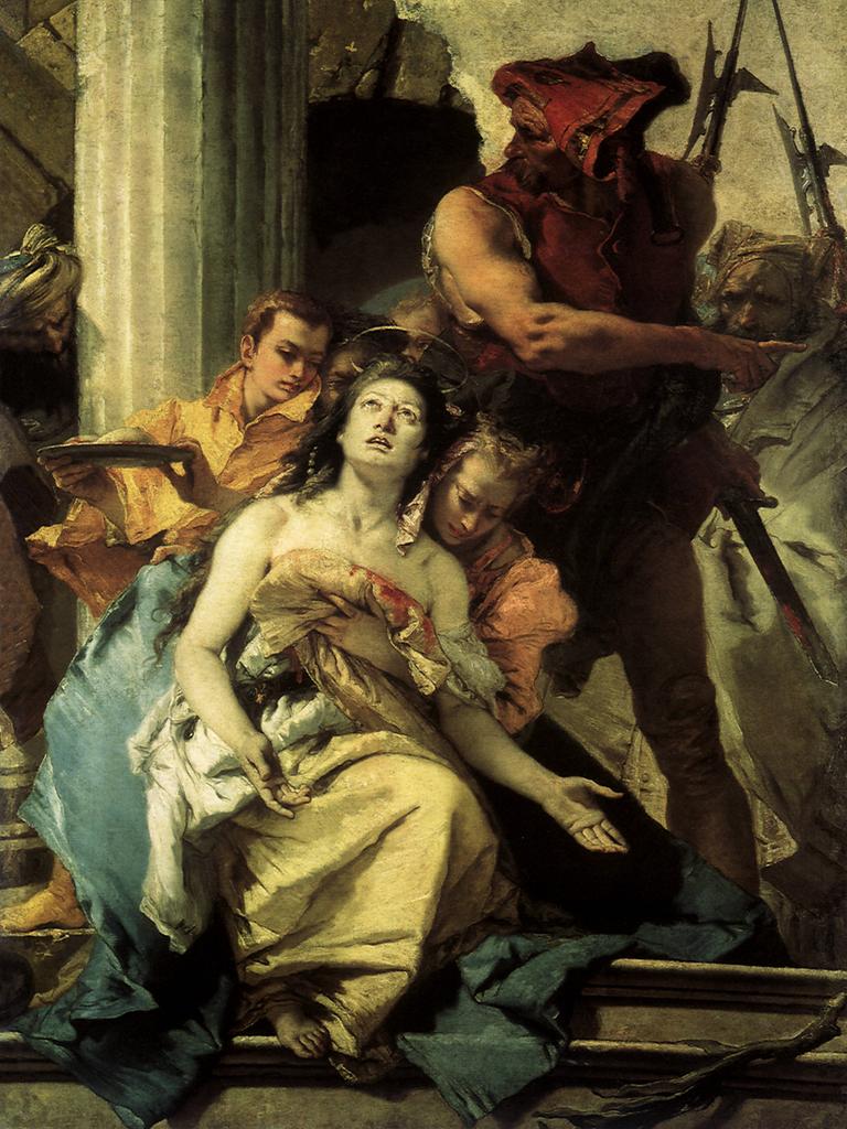 "Das Martyrium der Heiligen Agatha" von Tiepolo, entstanden um 1755