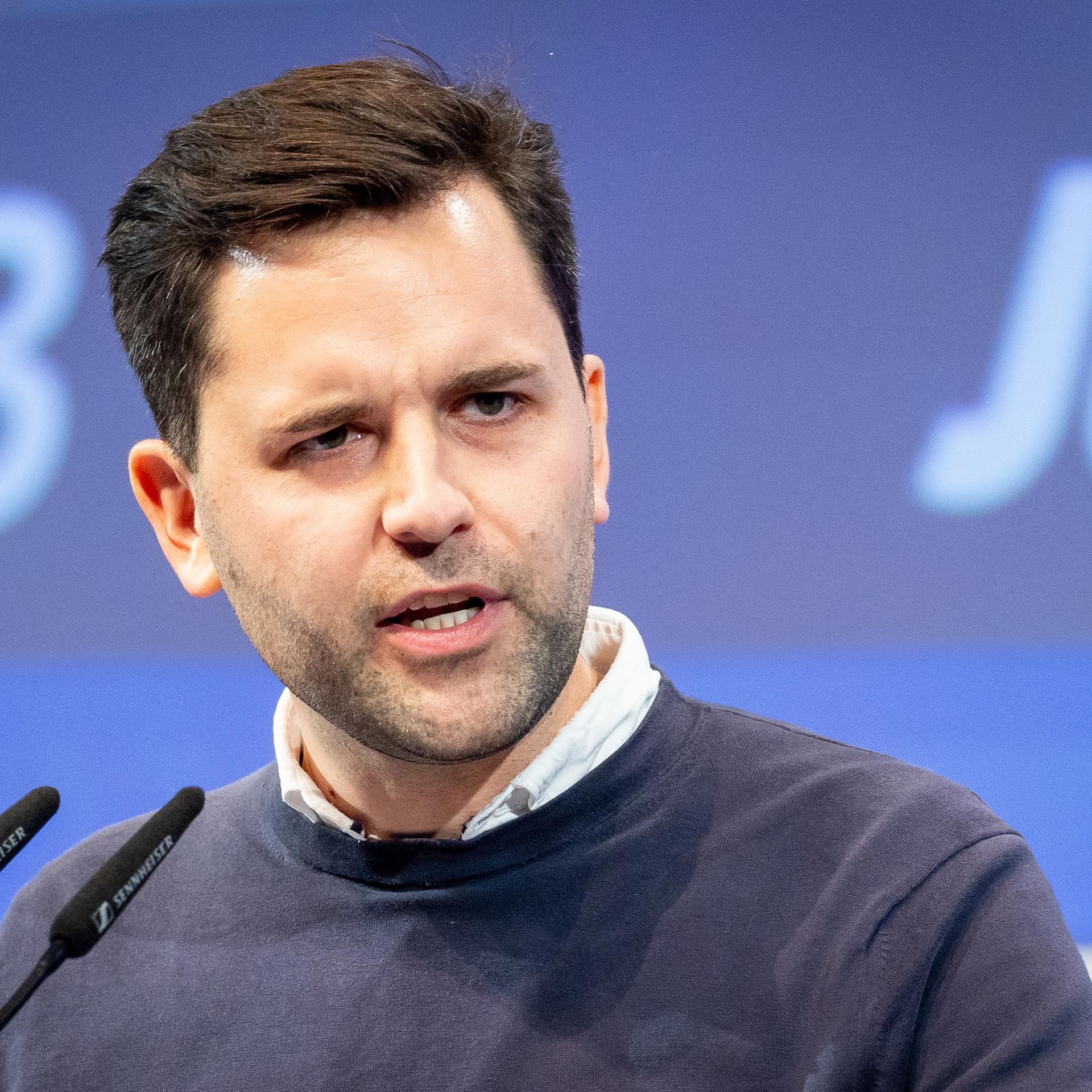 Johannes Winkel, Bundesvorsitzender der Jungen Union (JU), spricht auf einer Veranstaltung im letzten Jahr.
