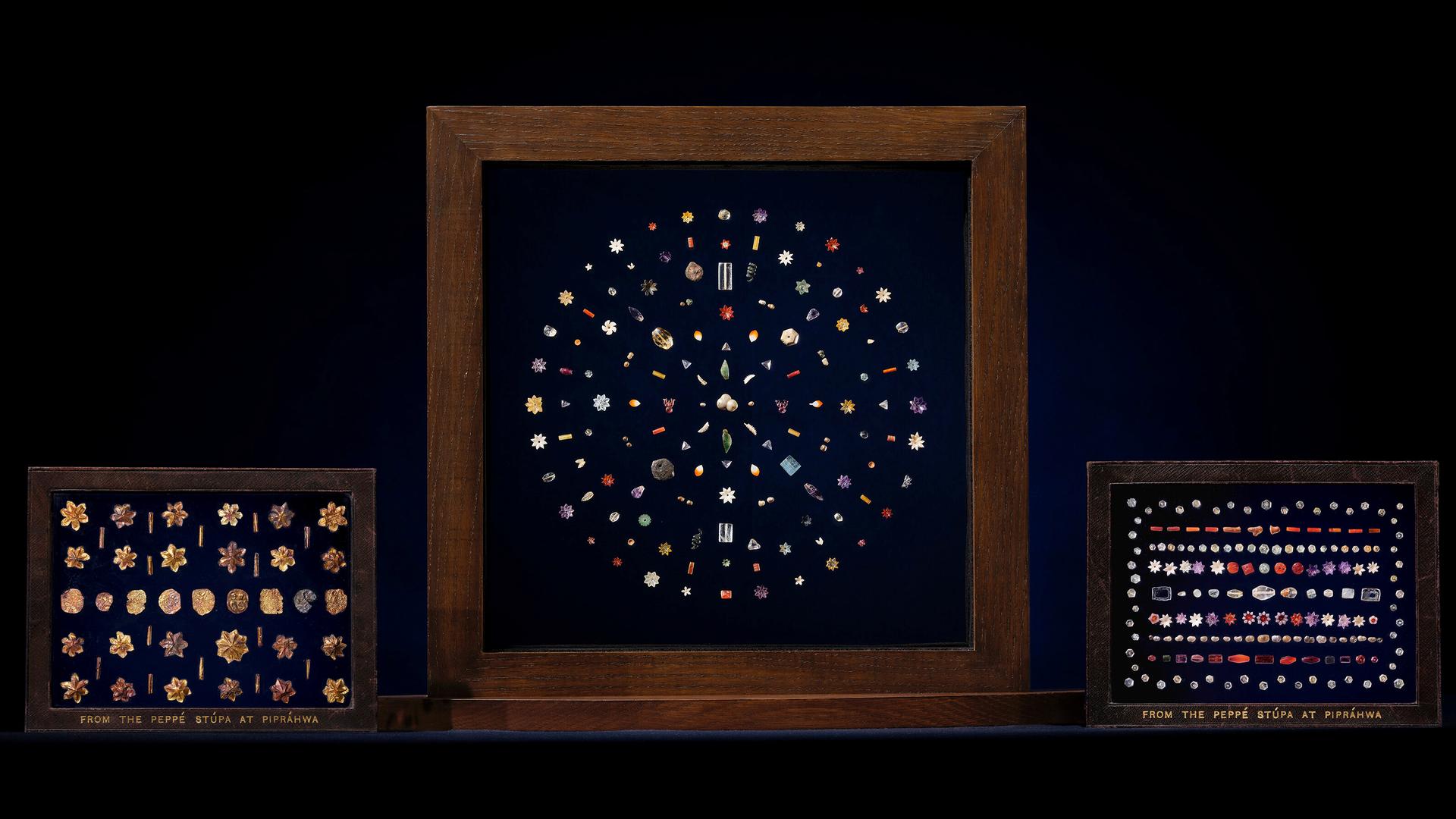 Dieses undatierte Foto, das von Sotheby's veröffentlicht wurde, zeigt die Pirprahwa-Edelsteine des historischen Buddha. Dieses undatierte Foto, das von Sotheby's veröffentlicht wurde, zeigt die Pirprahwa-Edelsteine des historischen Buddha.