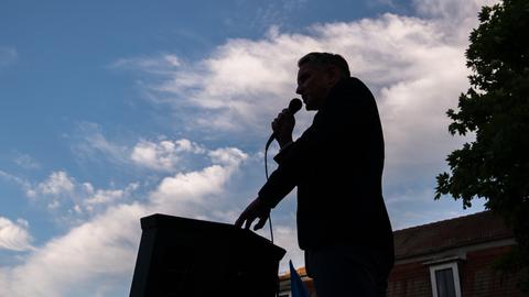 Björn Höcke bei einer Veranstaltung der AfD in Weimar.