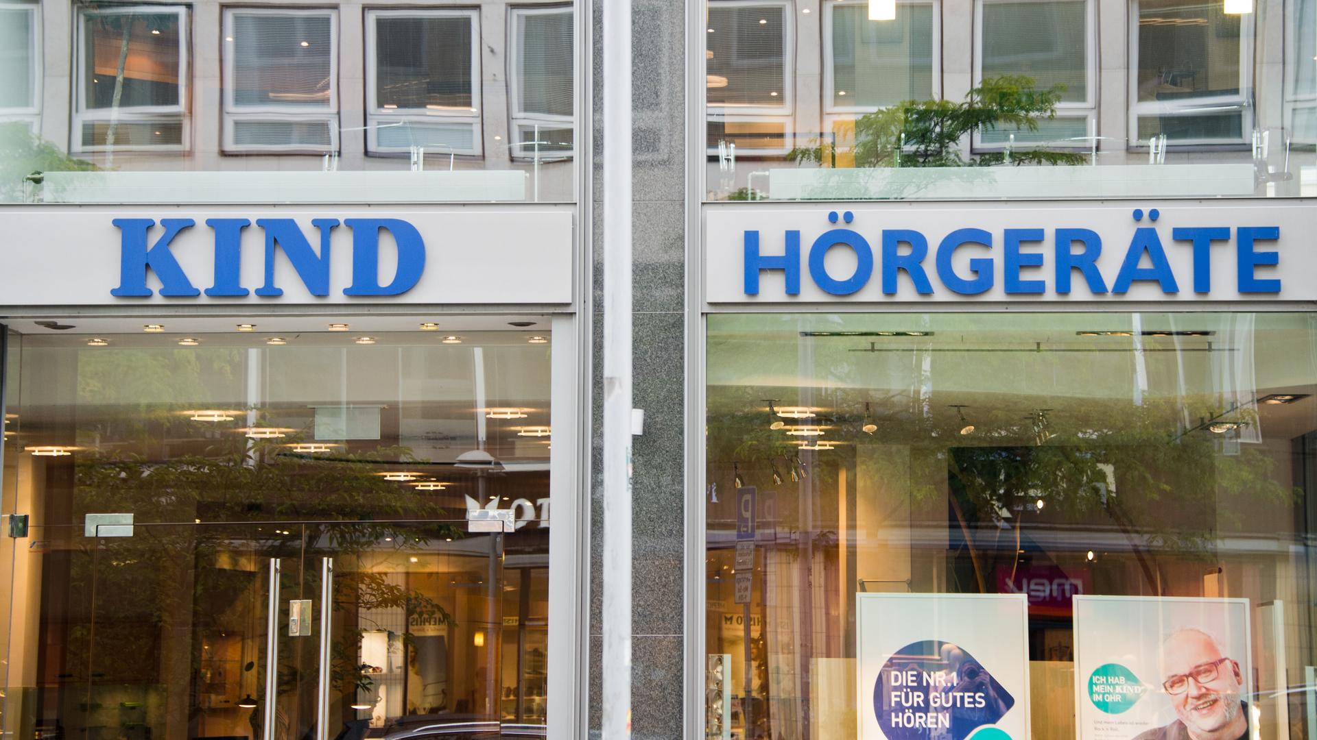 Eine Filiale des Hörgeräte-Herstellers Kind in Hannover, Niedersachsen Eine Filiale des Hörgeräte-Herstellers Kind in Hannover, Niedersachsen