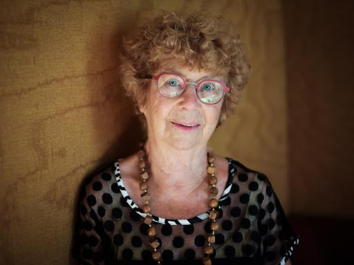 Sylvie Schenk, Autorin, bei einem Fototermin am Longlist-Abend des Deutschen Buchpreises 2023. 