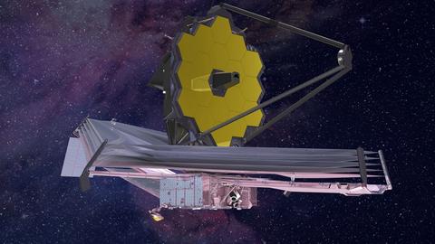 Das James-Webb-Weltraumteleskop.