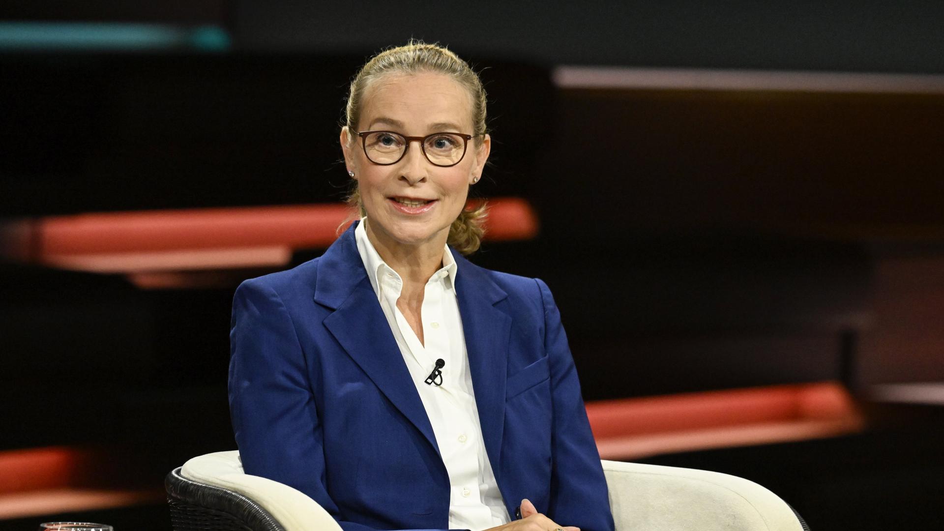 Prof. Frauke Brosius-Gersdorf spricht 2024 bei der TV-Sendung "Markus Lanz".