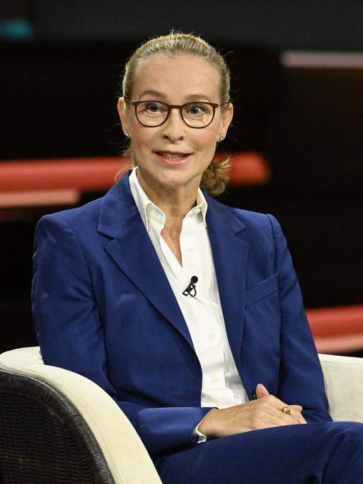 Prof. Frauke Brosius-Gersdorf spricht 2024 bei der TV-Sendung "Markus Lanz".