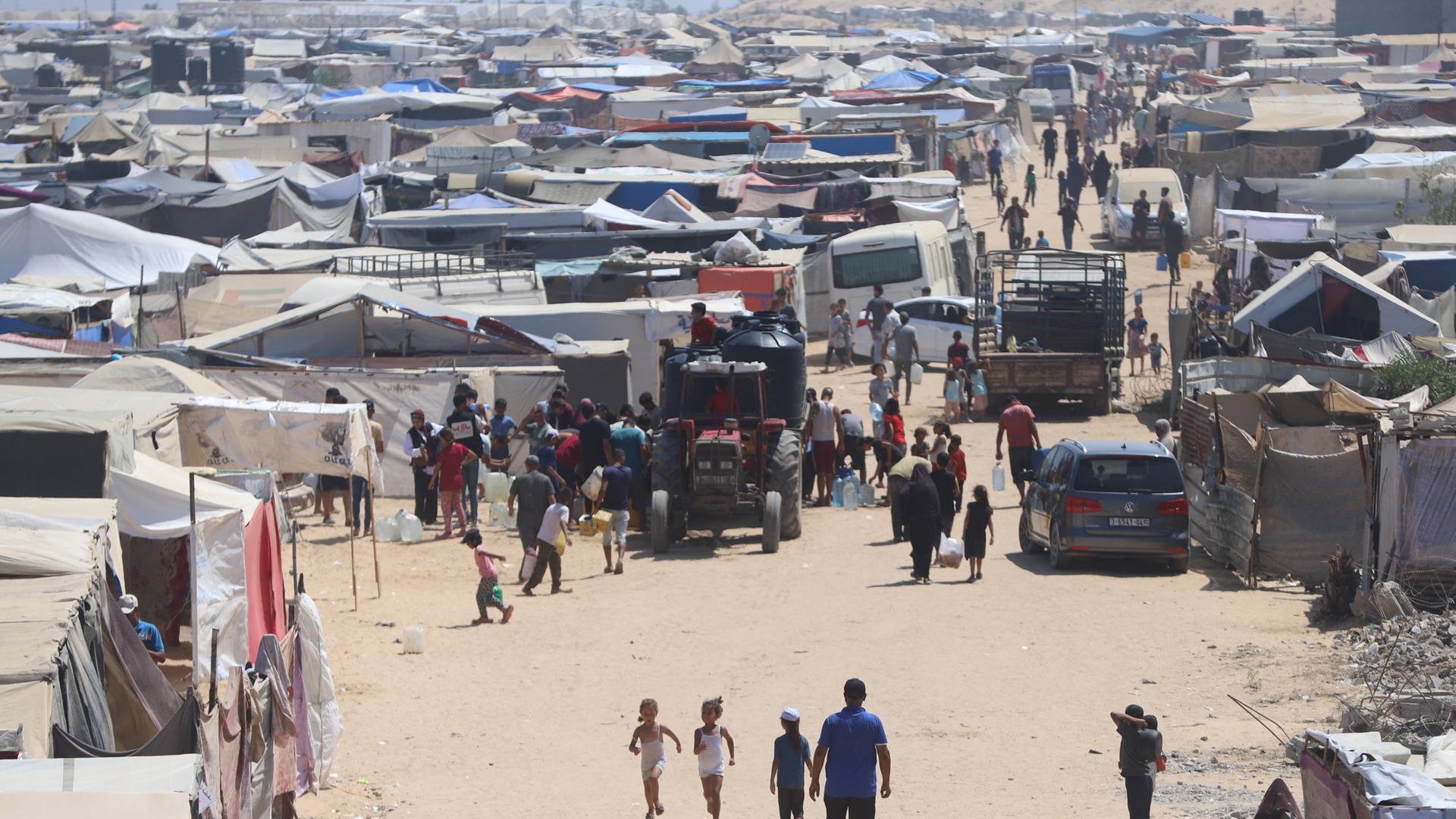 Flüchtlingslager in Khan Younis im Gazastreifen