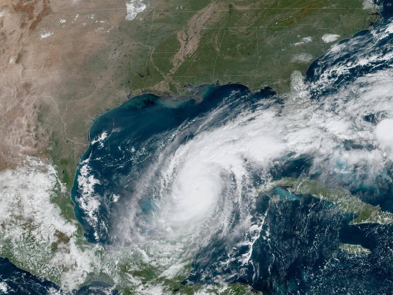 Hurricane Milton aus dem Weltraum fotografiert.