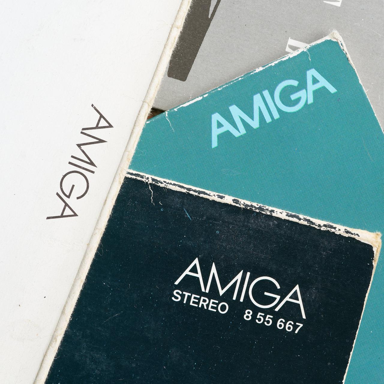 Schallplatten des ehemaligen DDR-Plattenlabels Amiga, welches heute zu Sony Music gehört. 
