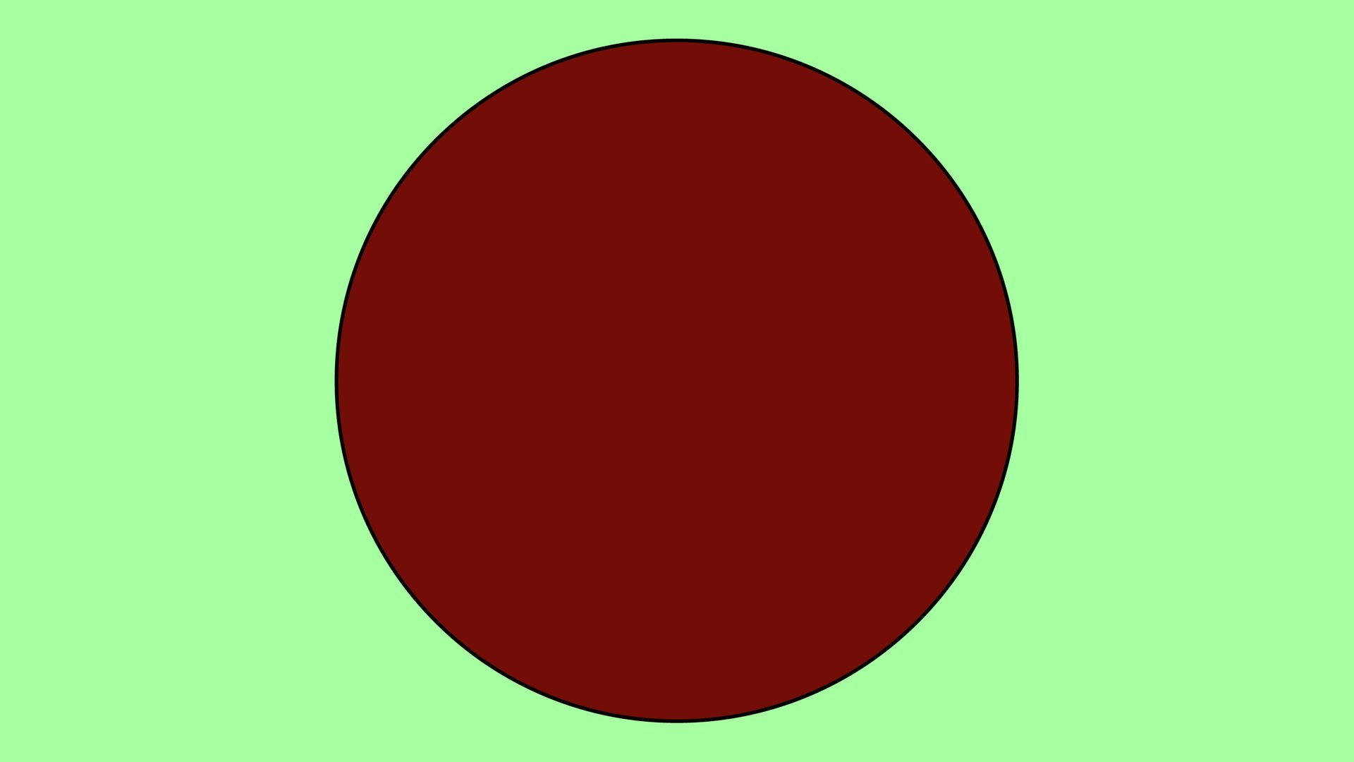 Die Grafik zeigt einen braunen Vollmond auf einem grünem Rechteck. Die Grafik zeigt einen braunen Vollmond auf einem grünem Rechteck.