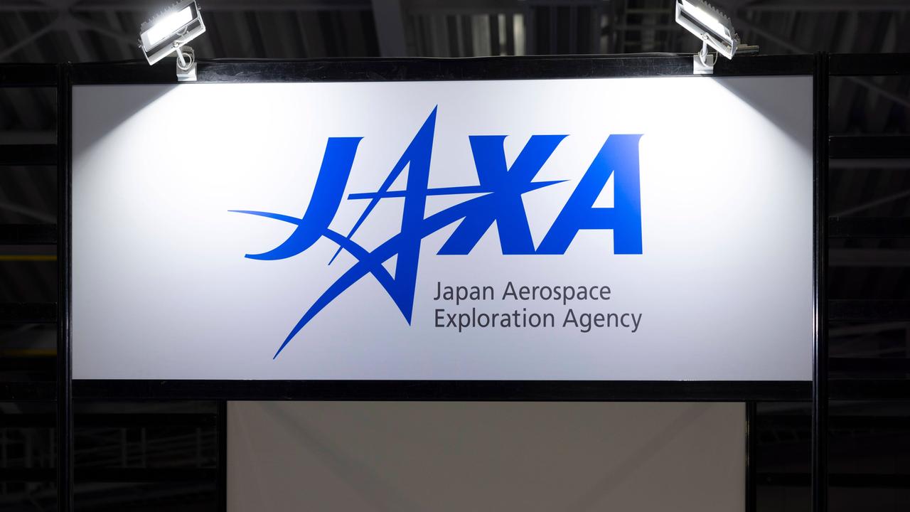Das Logo der japanischen Raumfahrtagentur Jaxa
