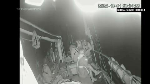 Propalästinensische Aktivisten auf dem Weg nach Gaza. 