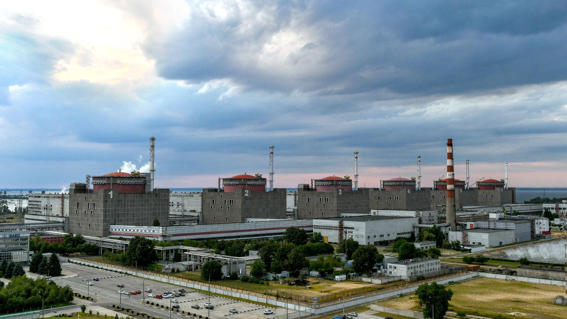 Die sechs Reaktoren des von Russland besetzten ukrainischen Atomkraftwerks Saporischschja
Die sechs Reaktoren des von Russland besetzten ukrainischen Atomkraftwerks Saporischschja