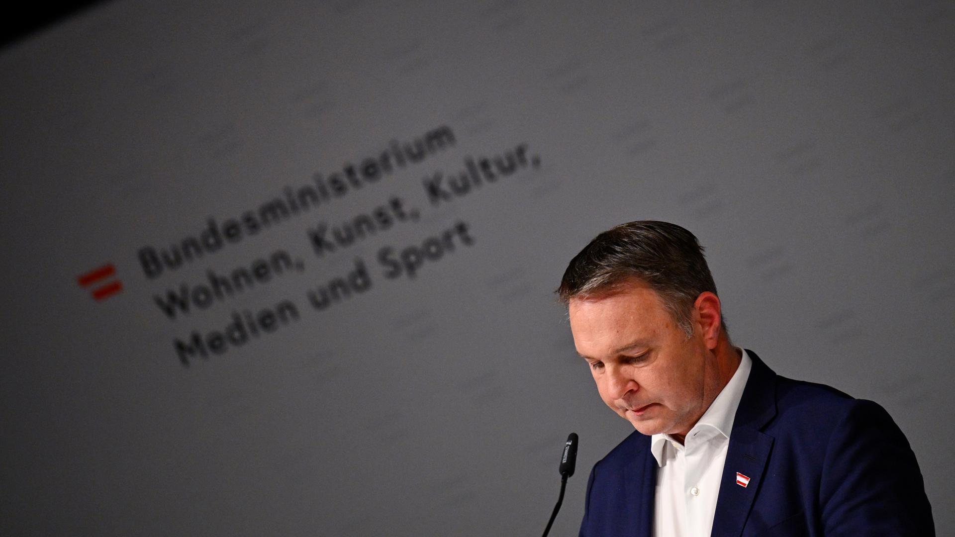Der österreichische Kulturminister Andreas Babler