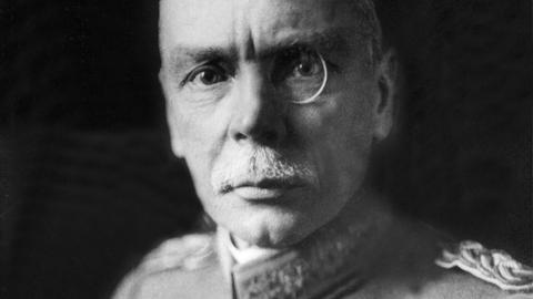 Schwarzweiß-Aufnahme Hans von Seeckts in Uniform und mit Monokel