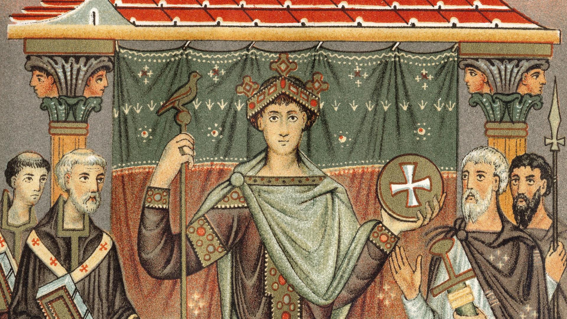 Ein Ausschnitt aus dem Evangeliar Otto III.