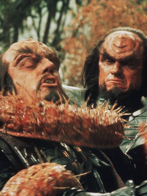 Christopher Lloyd und Stephen Liska als Commander Kruge und Torg in Star Trek III - Auf der Suche nach Mr. Spock (1984).