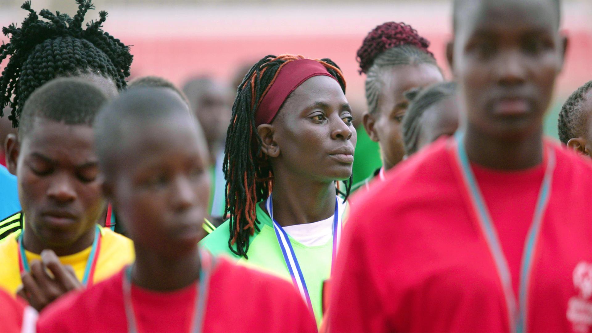 Die kenianische Fußballspielerin Mary Stella