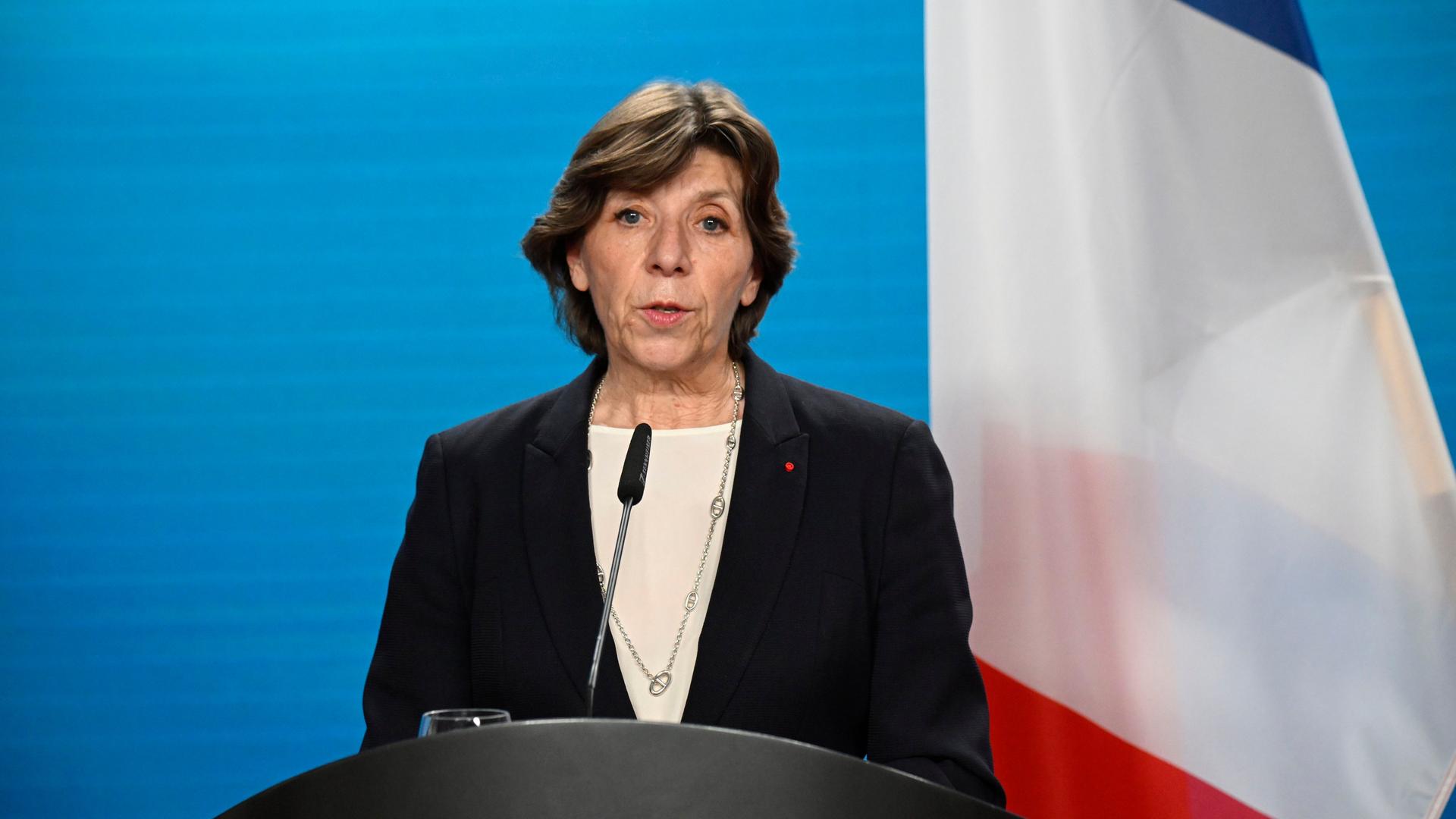 Die französische Außenministerin Catherine Colonna