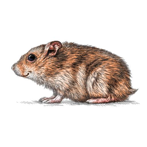 Illustration: Ein lächelnder Hamster.