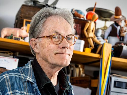 Sven Nordqvist in seinem Atelier