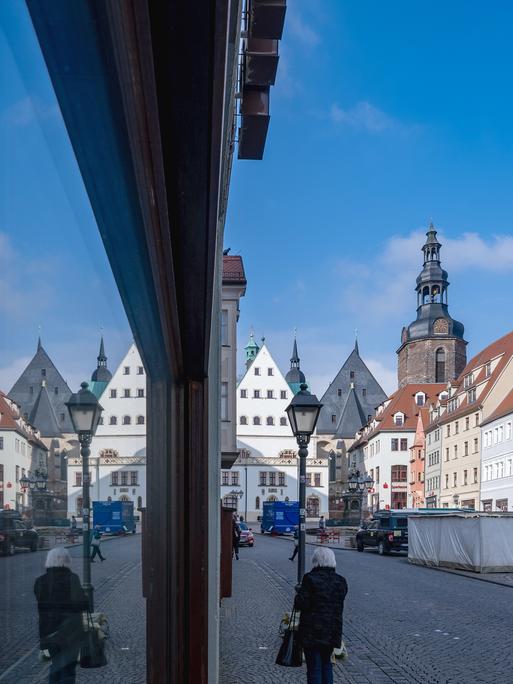 Stadtansicht von Eisleben.