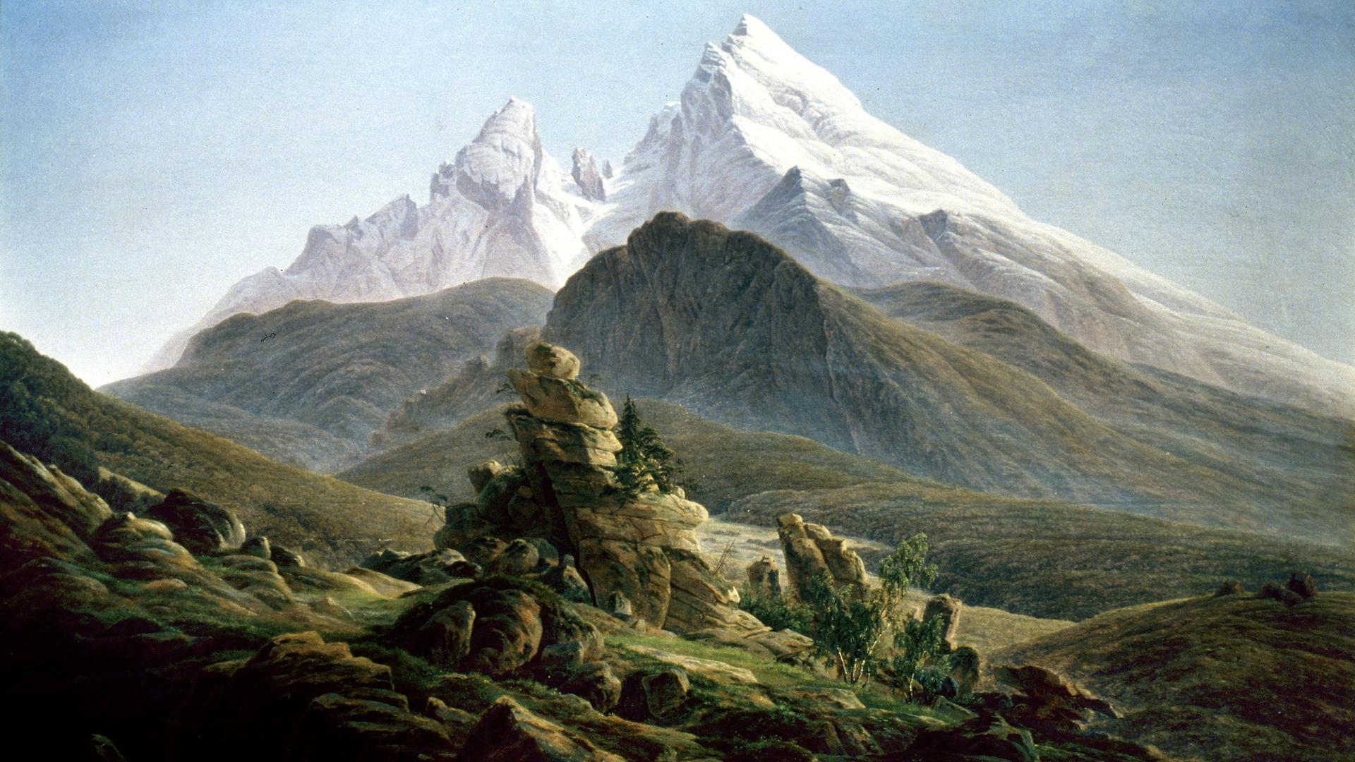 "Der Watzmann": Gemälde von Caspar David Friedrich, 1824-25