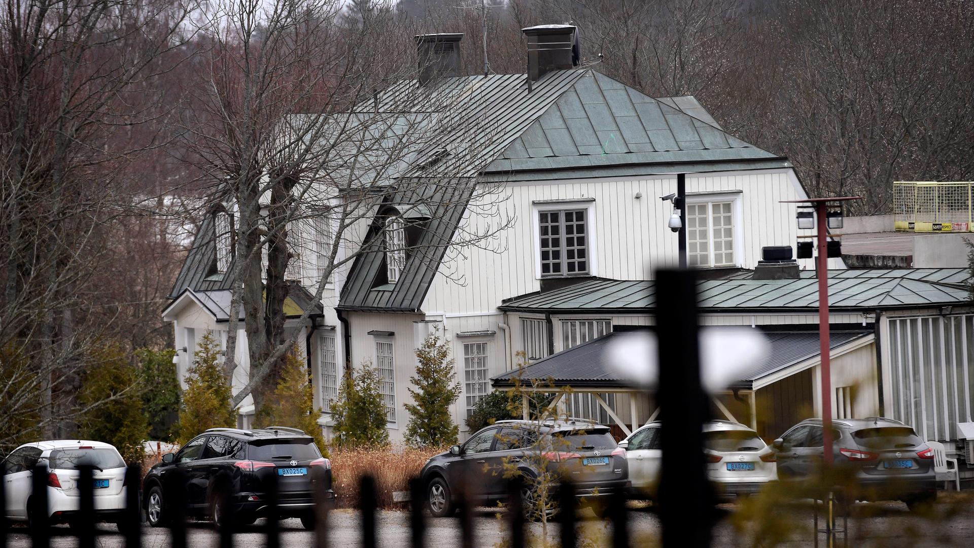 Das Gebäude der iranischen Botschaft in Stockholm, Schweden